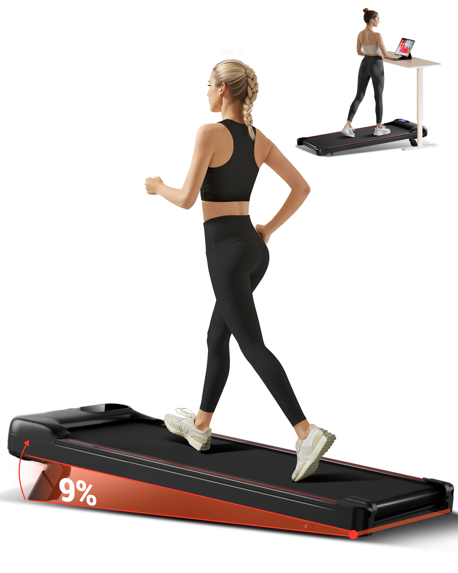 Umay U17 Portable Walking Pad with 9%/15% Incline