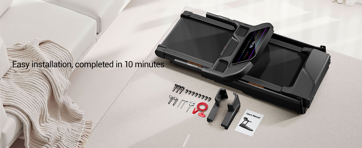 14 90% Pre-Assemble - Umay U70 20% Auto Incline Foldable Treadmill with Auto Folding 8MPH