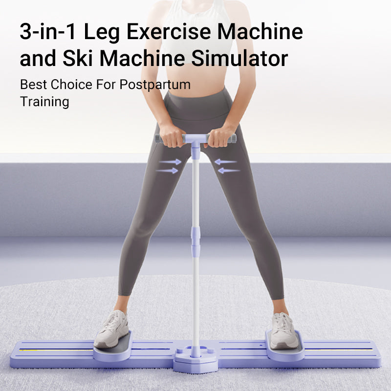 Umay Ski Trainer 3-in-1 Leg Exercise Machine Foldable & Portable Pelvic Muscle Hip Trainer