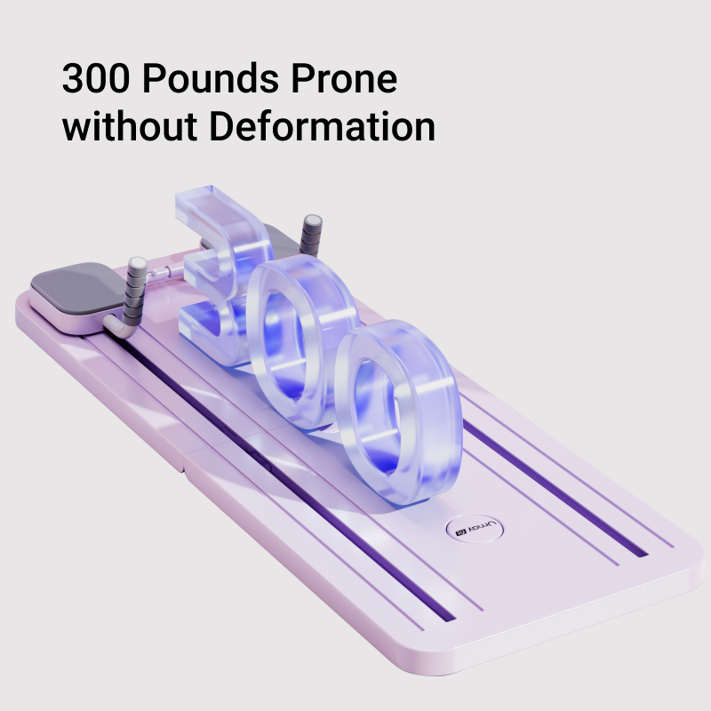 300 Pounds Prone without Deformation-Umay TB10 5-IN-1 Portable Pilates & Abdominal Training Board