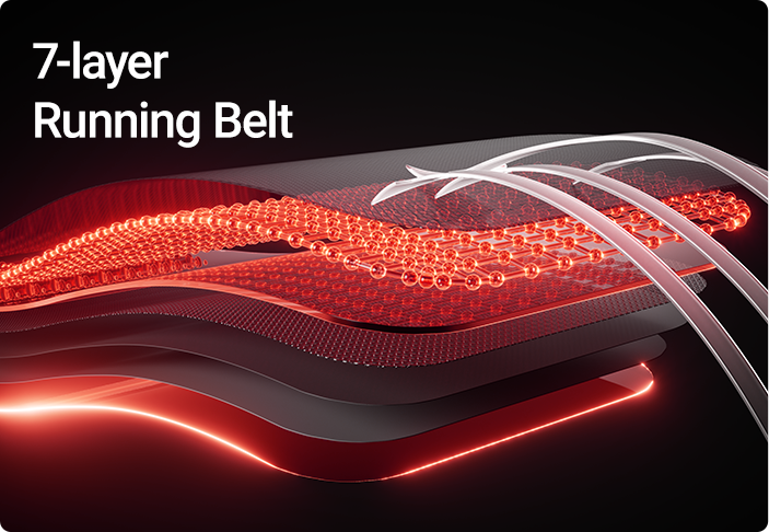 7-laver Running Belt_Umay L10 Foldable Treadmill 20% Auto Incline with Pulse Sensors 8.7MPH