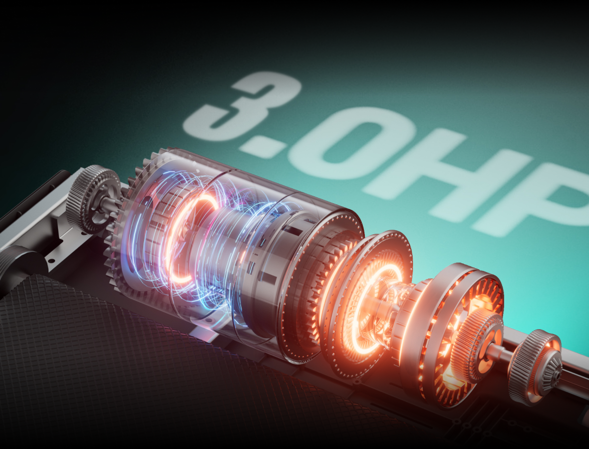 Brushless Permanent Magnet Motor, 3.0HP Quiet Operation