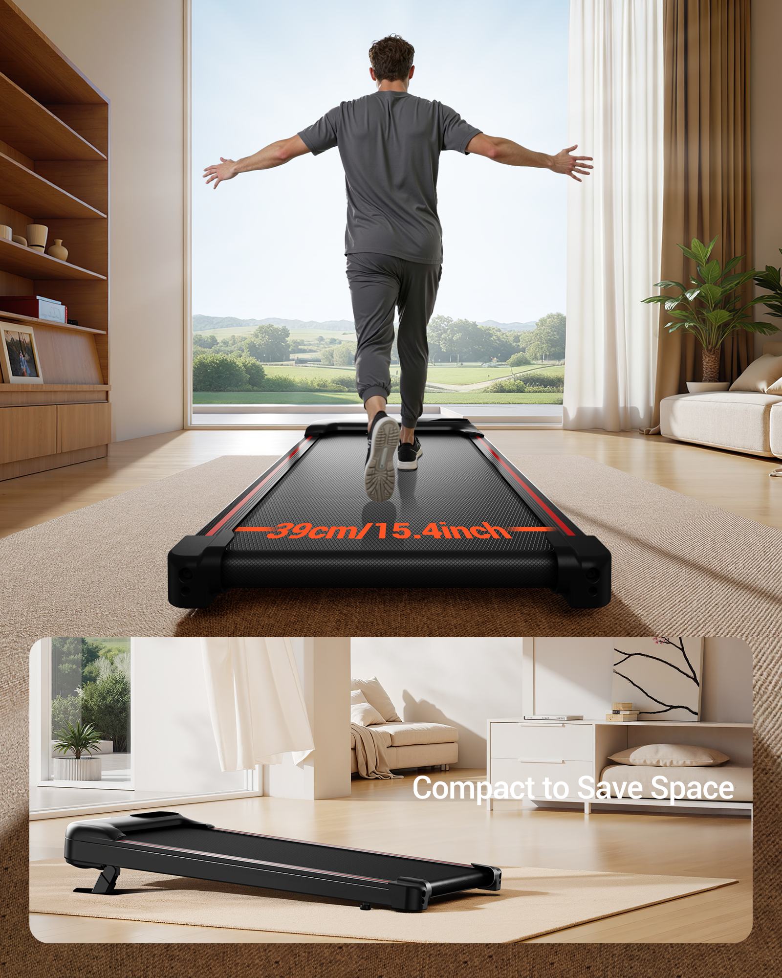 Umay U17 Portable Walking Pad with 9%/15% Incline