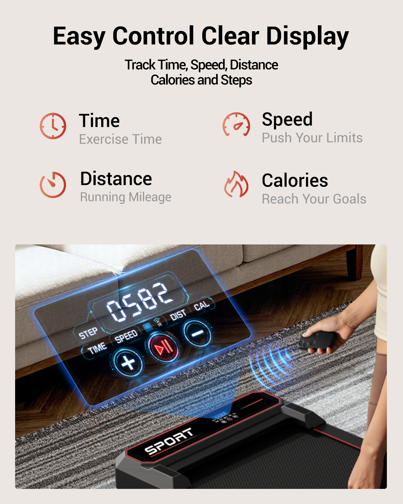 Umay U19 3-in-1 Vibration Walking Pad with 15% Incline & 5 MPH