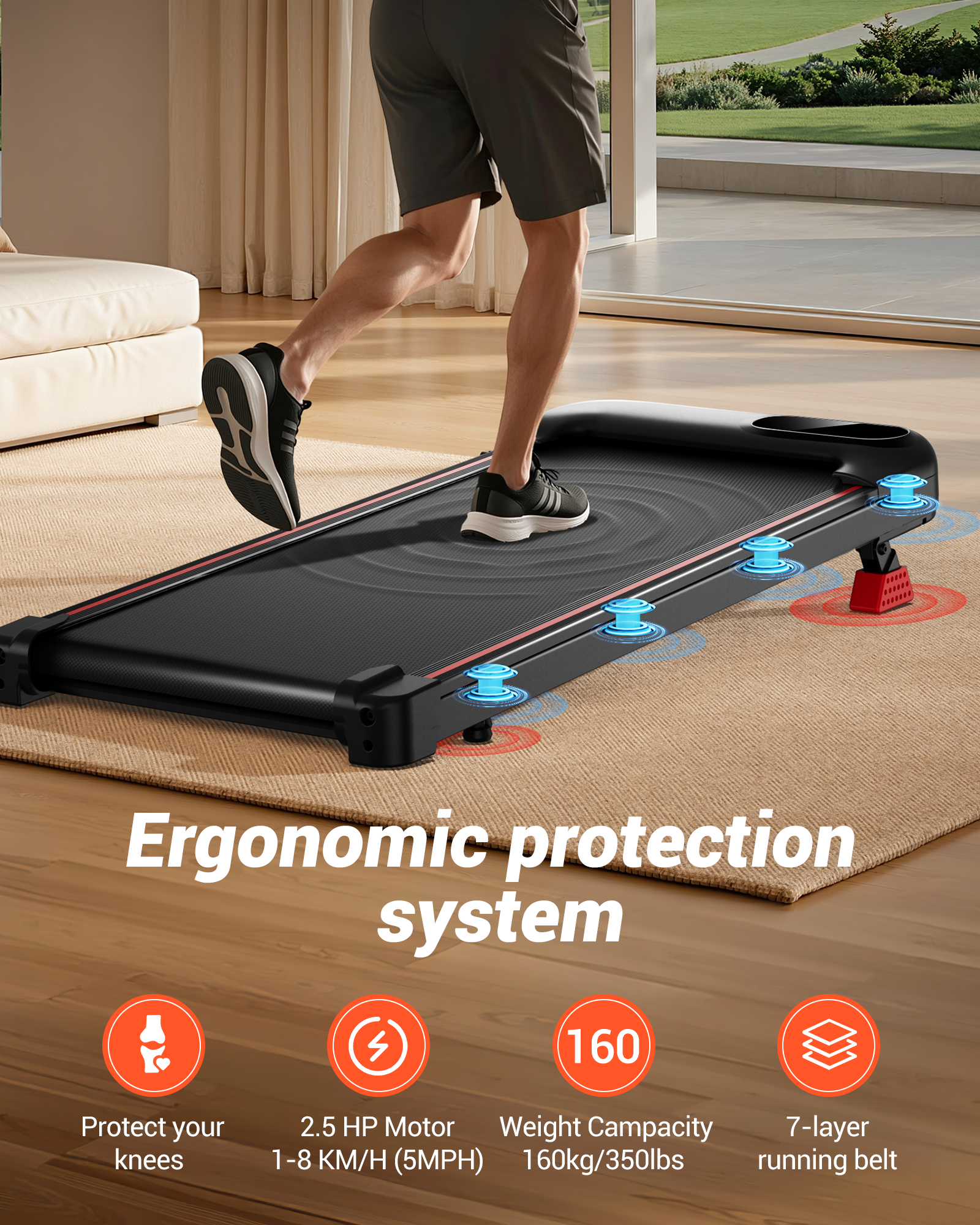Umay U17 Portable Walking Pad with 9%/15% Incline