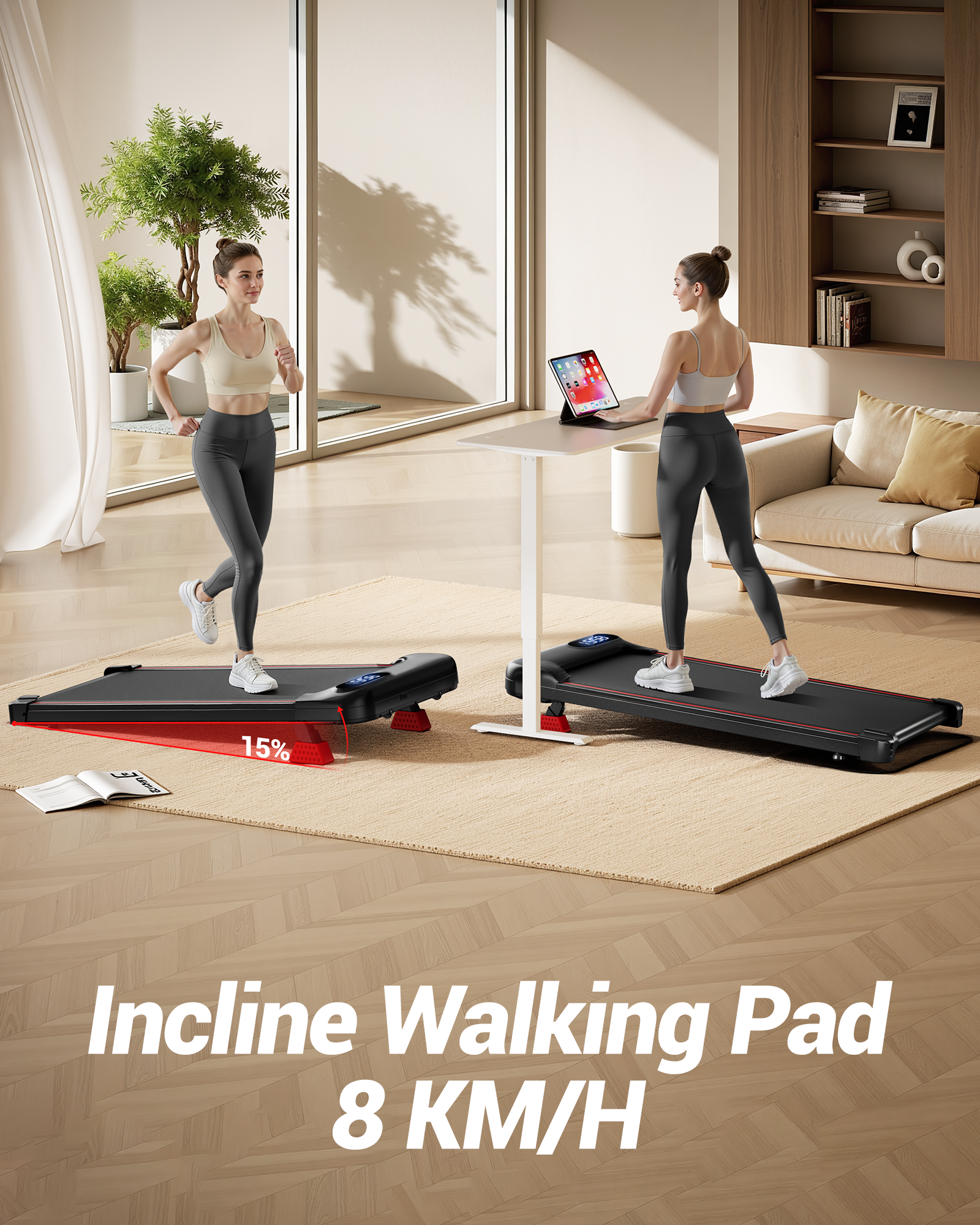 Umay U17 Portable Walking Pad with 9%/15% Incline