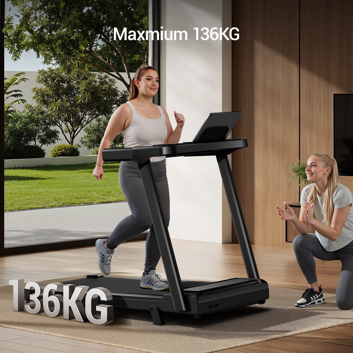 Umay SF10 Foldable Treadmill with 10%/15% Incline for Home and Office