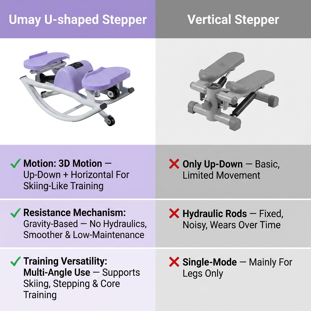 Umay 3D Rock Stepper for Full-Body Home Workouts