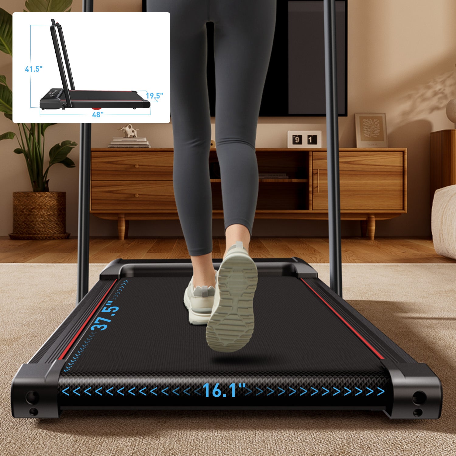 S5F 2-in-1 Smart Folding Under Desk Treadmill