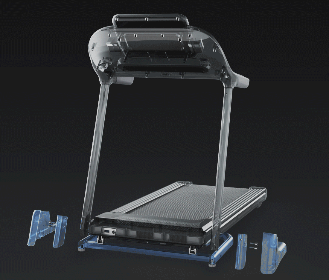Racecar-Style Independent Suspension Running Deck - Umay A7 Next-Gen Fashion Smart Treadmill (Flagship)
