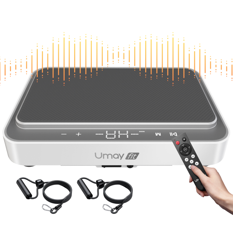Umay V30 Vibration Plate Exercise Machine with Resistance Bands