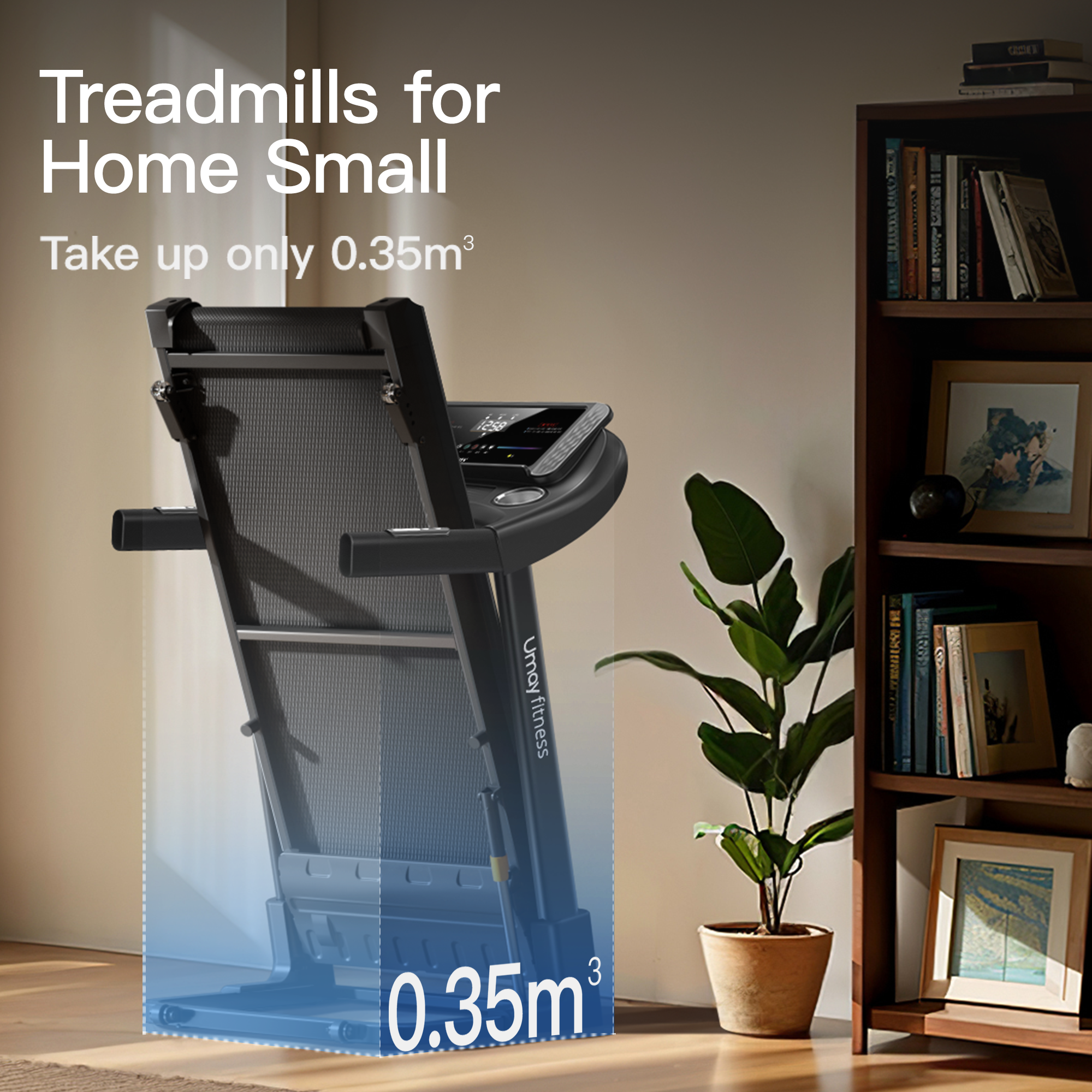 Umay U50 Foldable Smart Treadmill with Incline