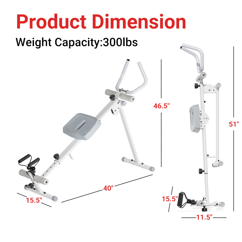 UMAY 4-in-1 Ab-trainer Combined Rowing Machine