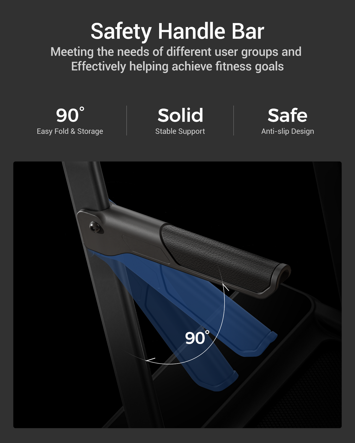 Umay X9F 17% Auto Incline Walking Treadmill with 45" High Foldable Safety Armrests