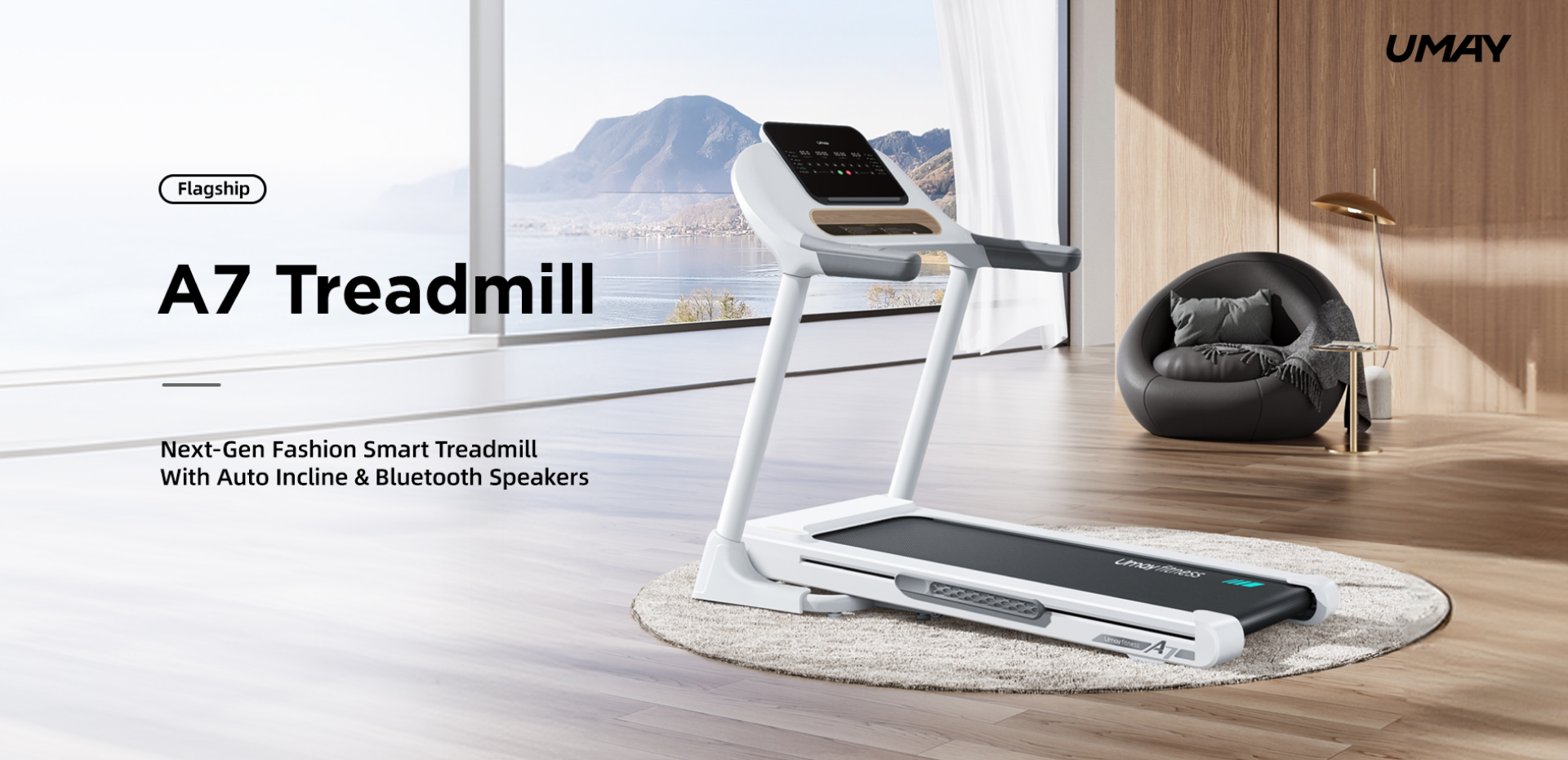 Umay A7 Next-Gen Fashion Smart Treadmill (Flagship) - KV
