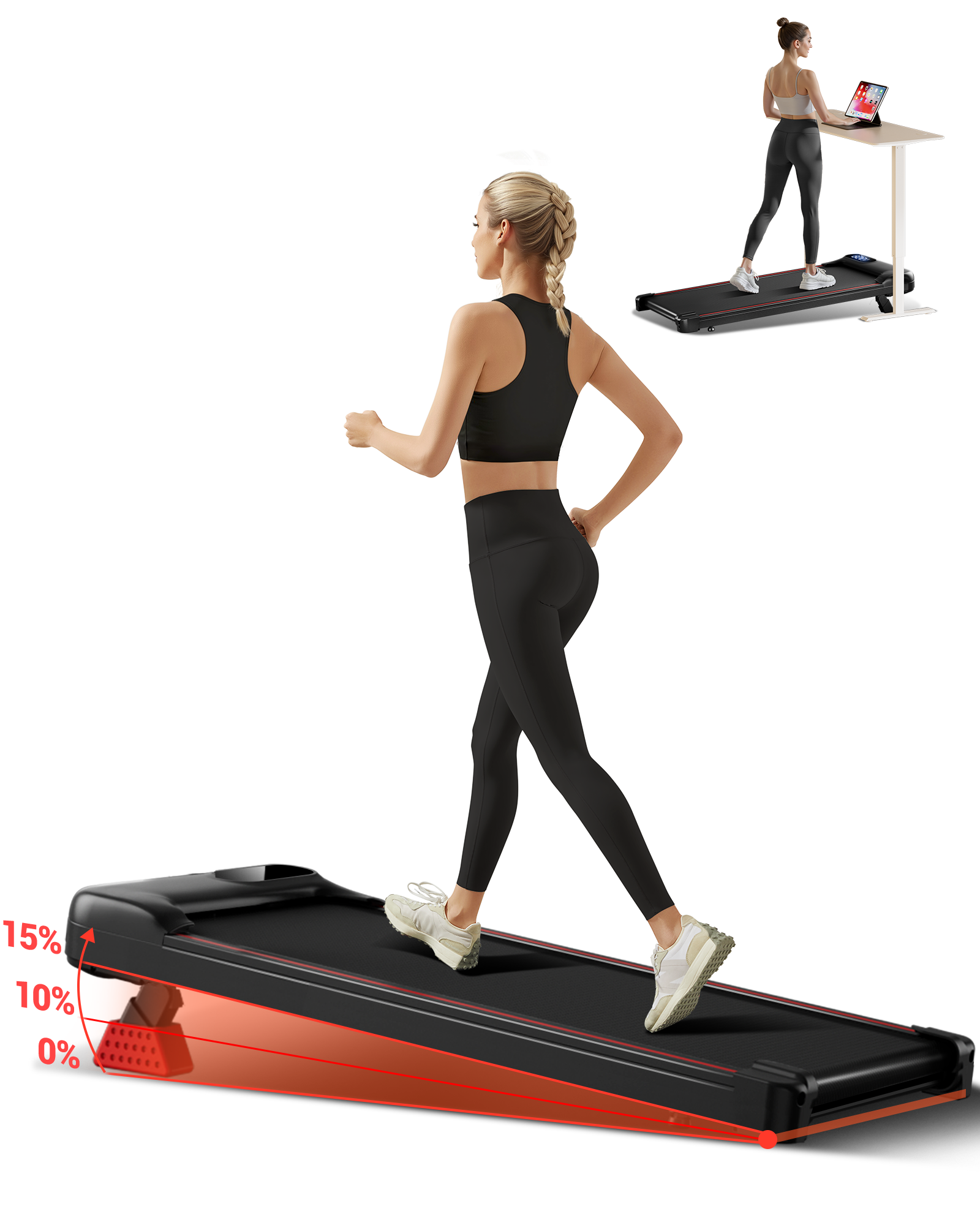 Umay U17 Portable Walking Pad with 9%/15% Incline