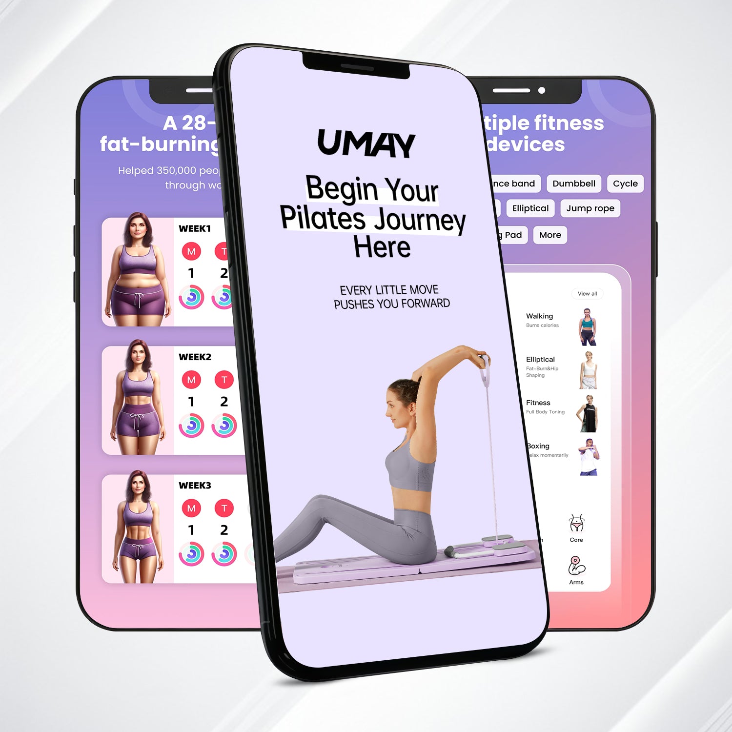 Umay UTB Portable Pilates Abs Board COURSE APP