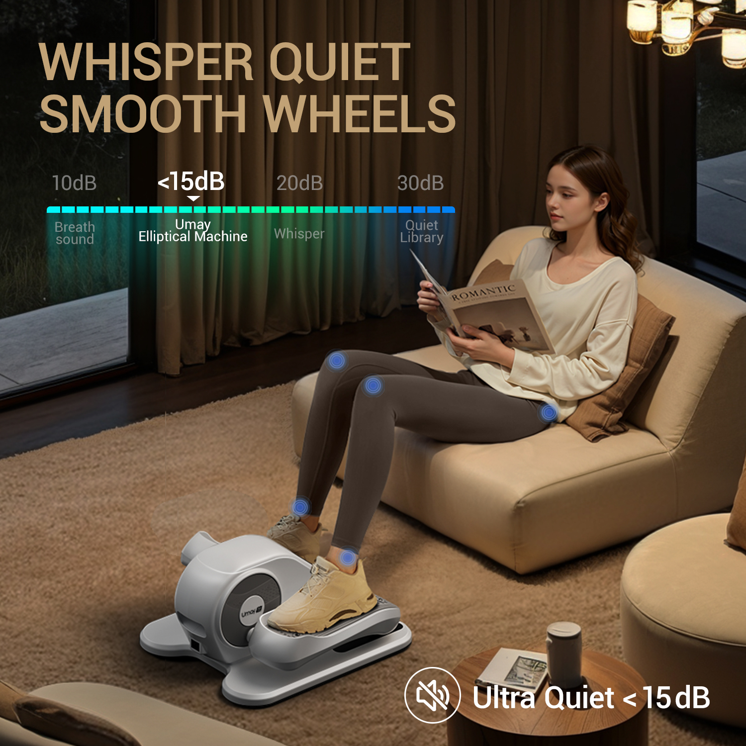 Umay U5 Under Desk Elliptical Trainer