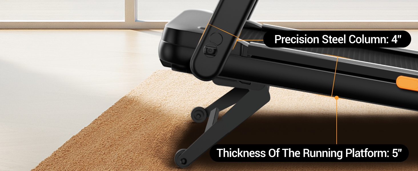 07 Reinforced Structures - Umay U80 400LBS Heavy Duty Treadmill with 20% Auto Incline, Extra Wide Belt & 9.5MPH