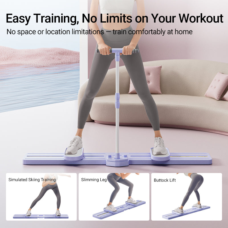 Umay Ski Trainer 3-in-1 Leg Exercise Machine Foldable & Portable Pelvic Muscle Hip Trainer