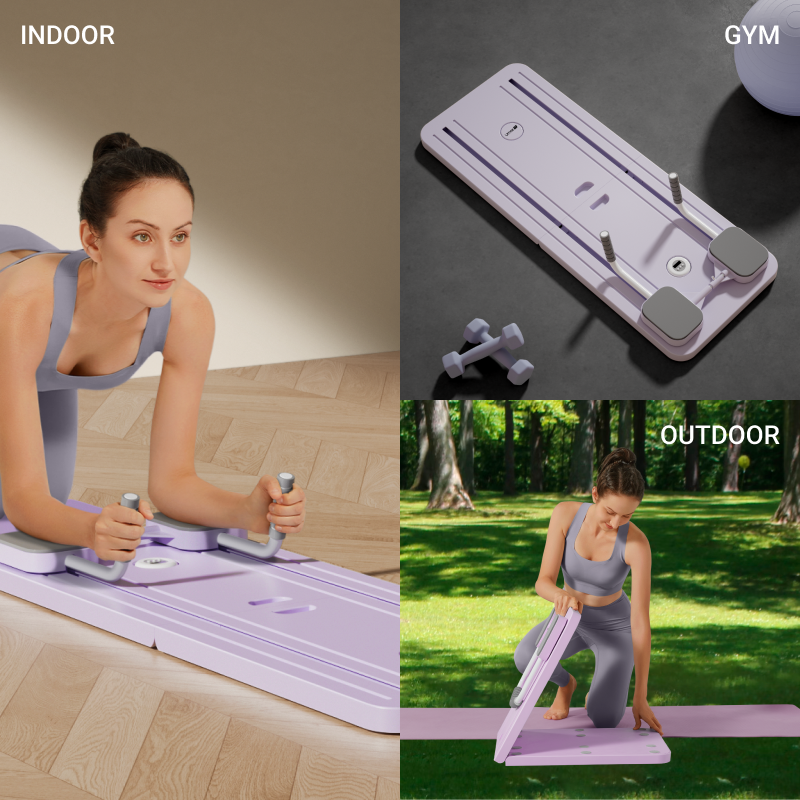 Multiple Usage Scenarios-Umay TB10 5-IN-1 Portable Pilates & Abdominal Training Board