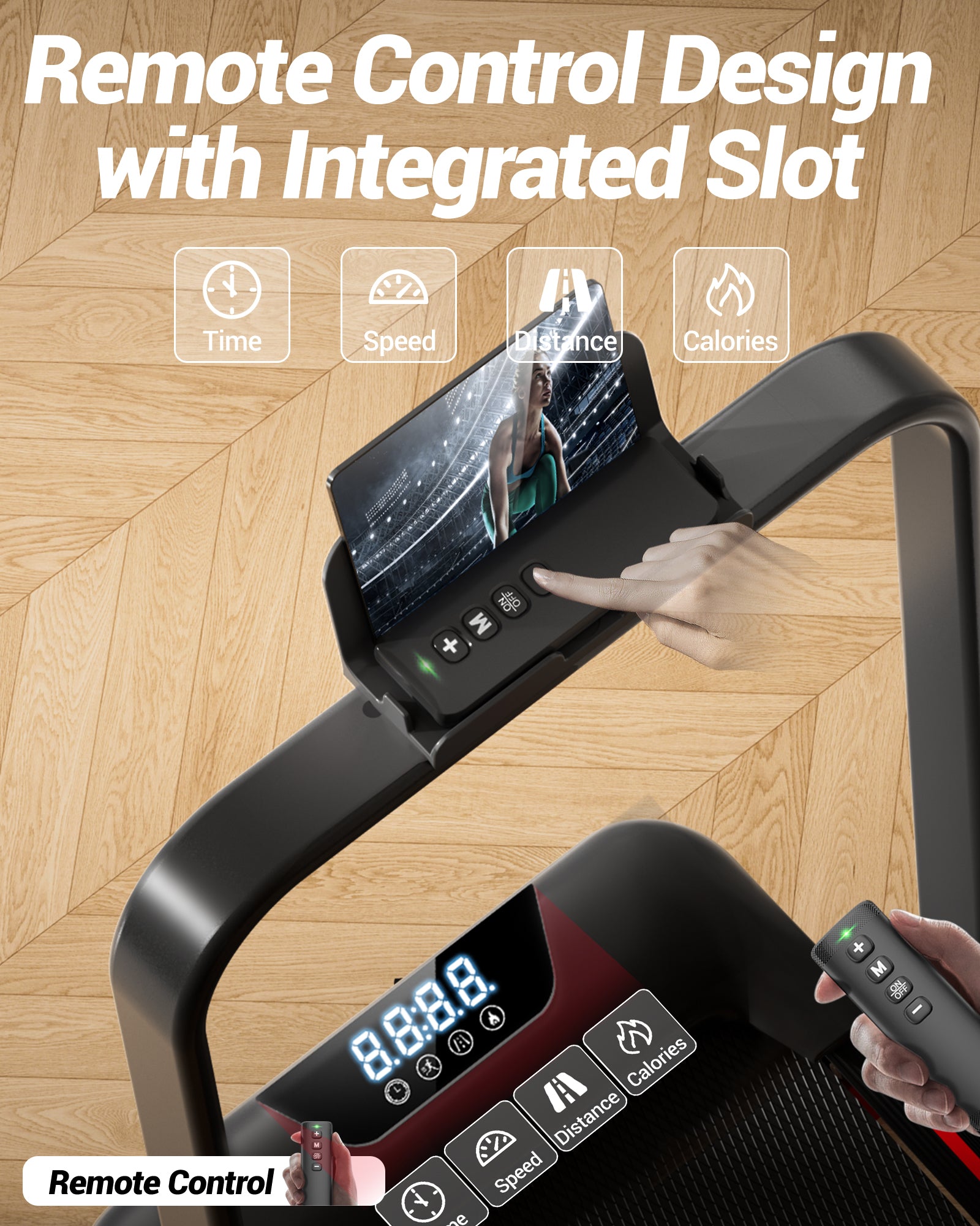 Umay U18F Folding 3-in-1 Walking Pad with 10%/15% Incline 6.5MPH