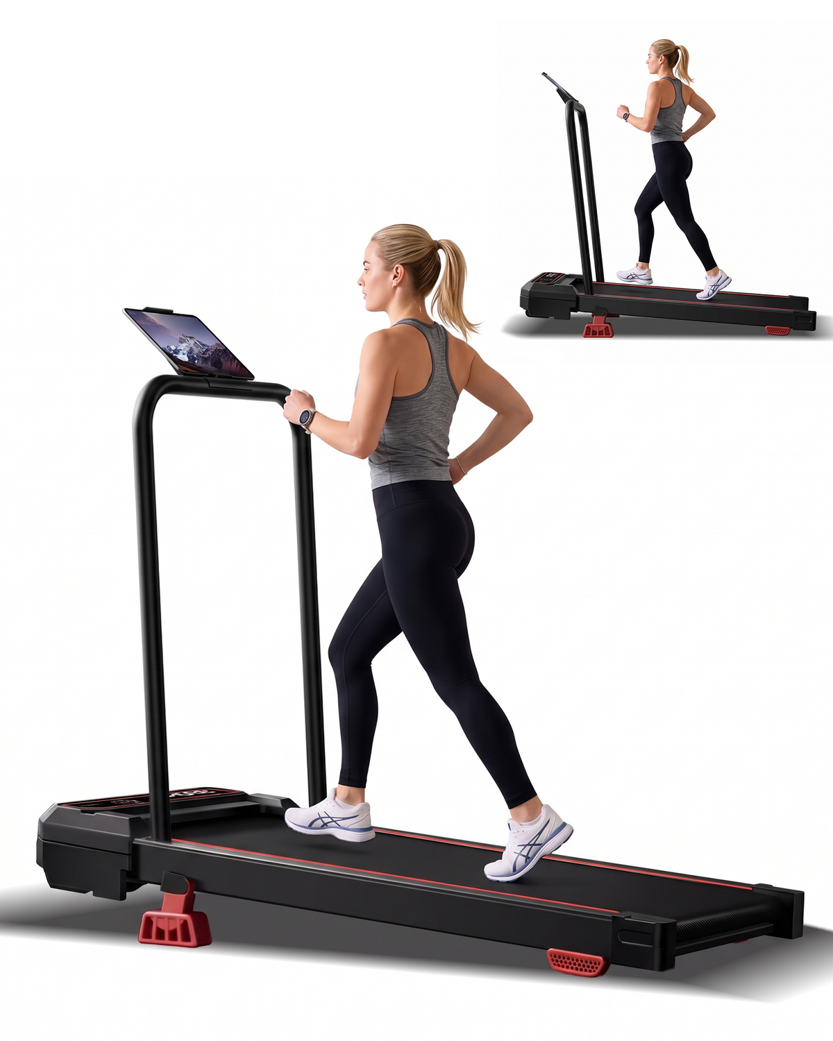Umay U19F 3-in-1 Vibration Walking Pad with 15% Incline & 5 MPH