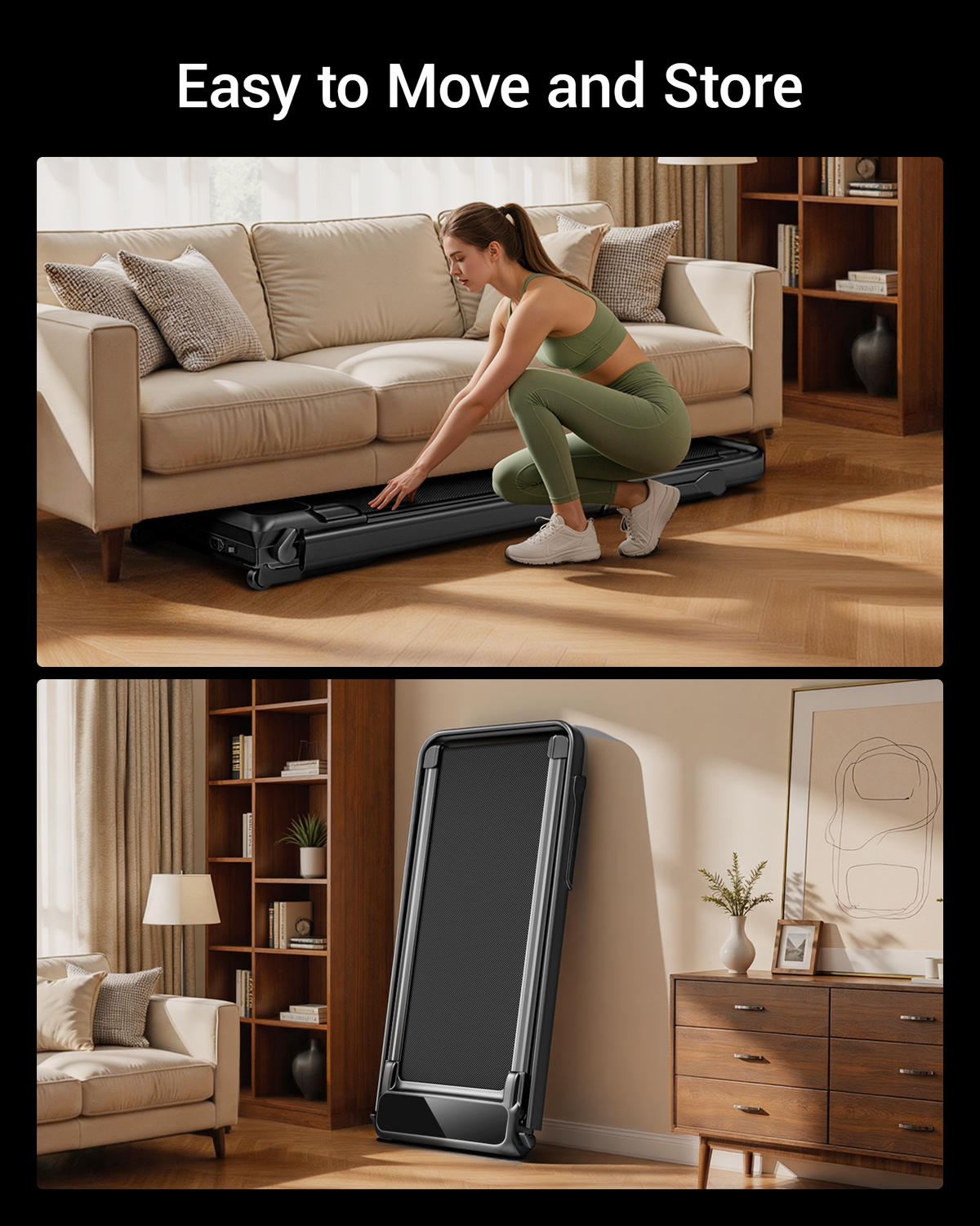 Umay X9F 17% Auto Incline Walking Treadmill with 45" High Foldable Safety Armrests