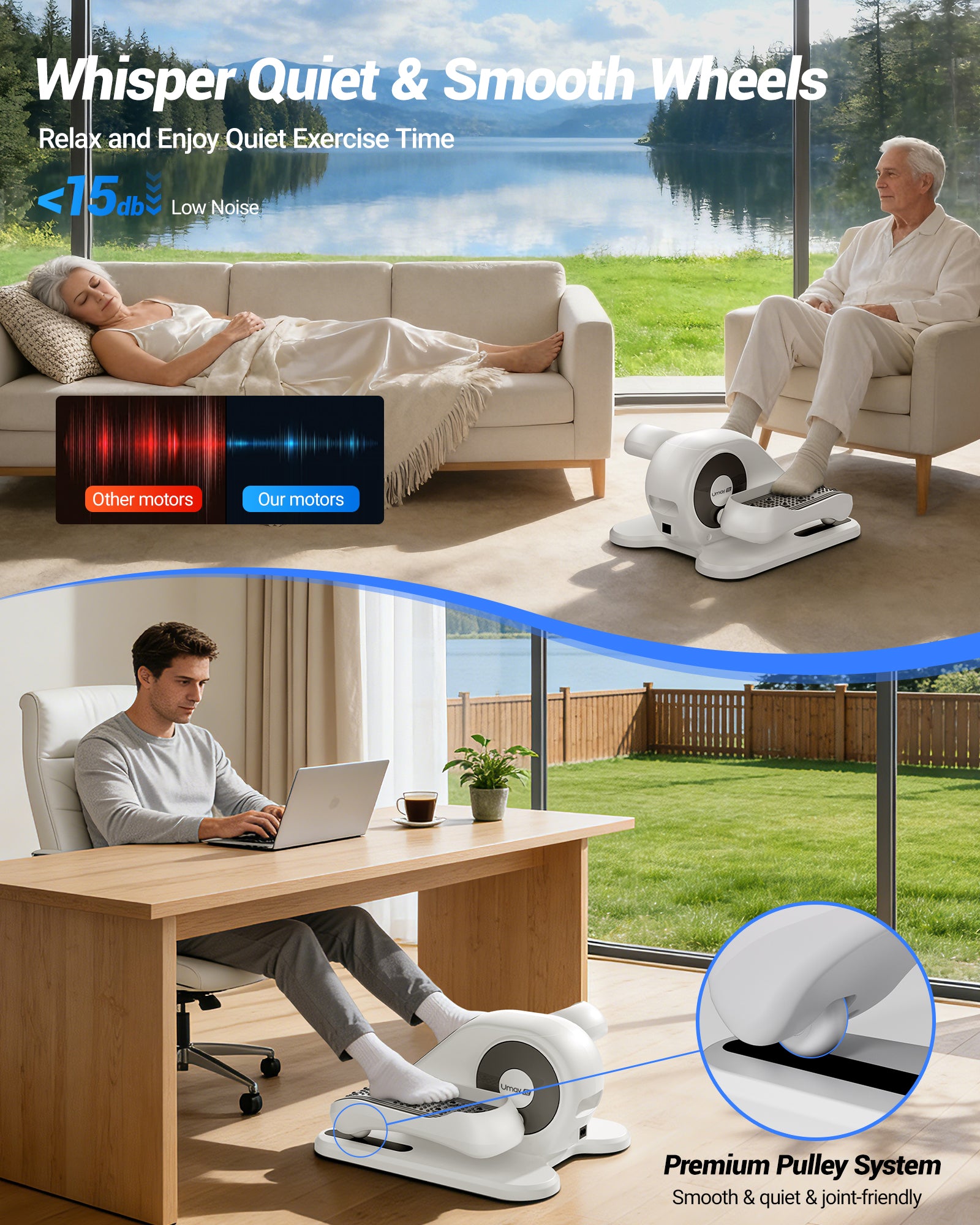 Umay U5 Under Desk Elliptical Trainer